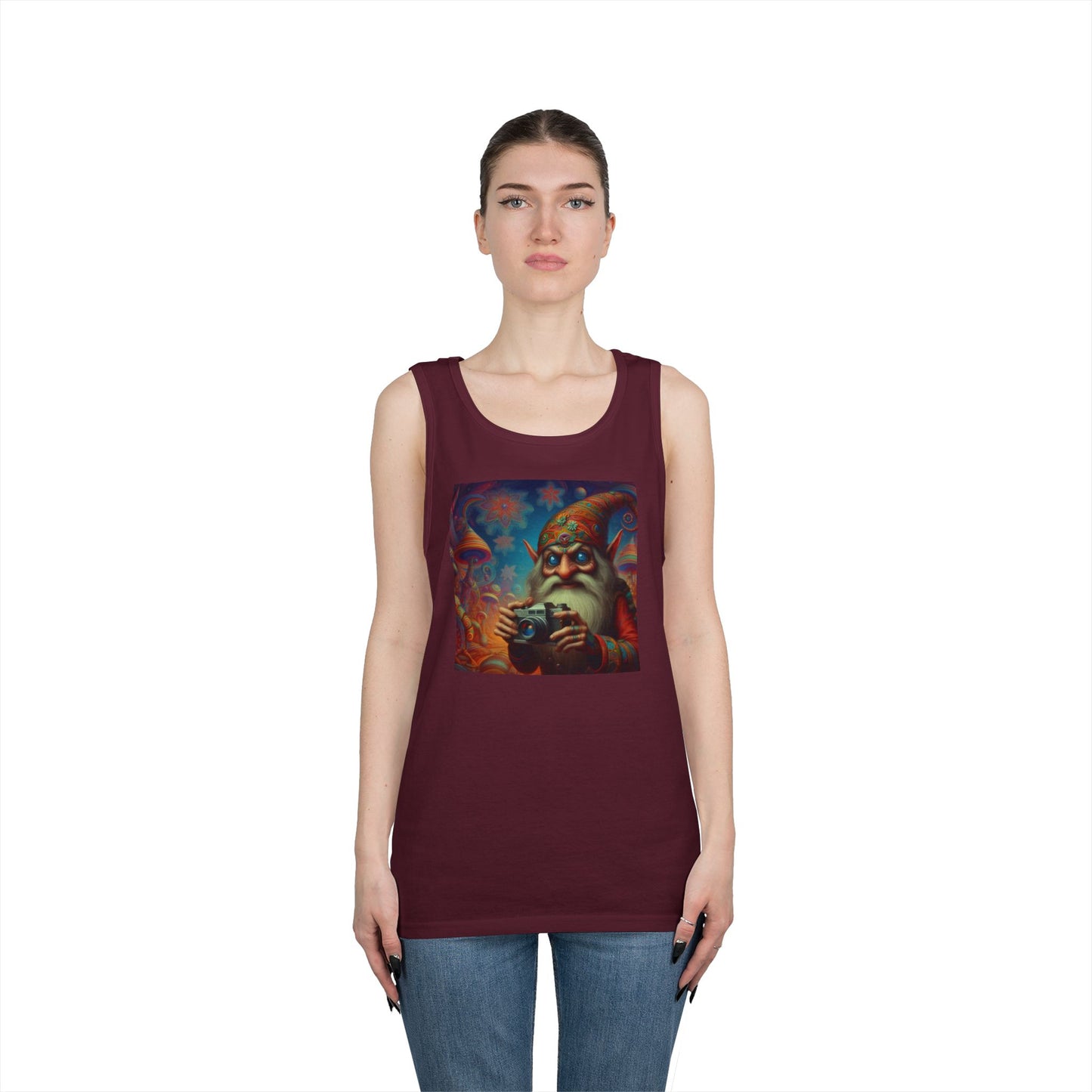 Tanktopp | Unisex | Kraftig bomull | Fantasy | Psykedelisk | Domovoi