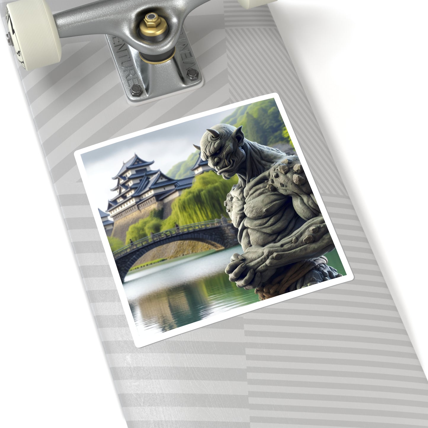 سٹیکر | مربع | جاپانی فولکلور | اونی مجسمہ