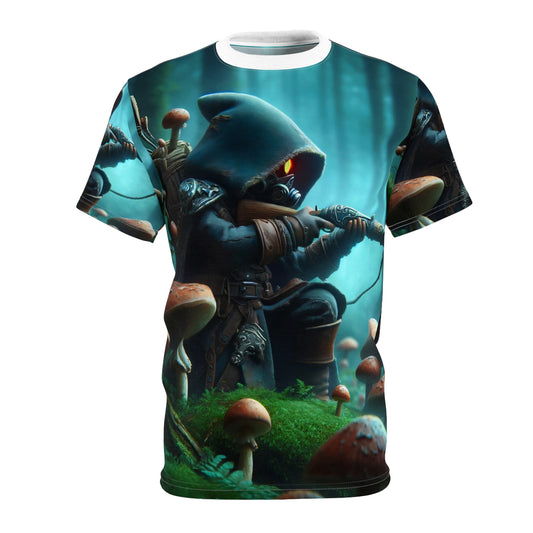 T-shirt | All-over print | Unisex T-shirt | Myconomantiek | Bosgeest-wachter