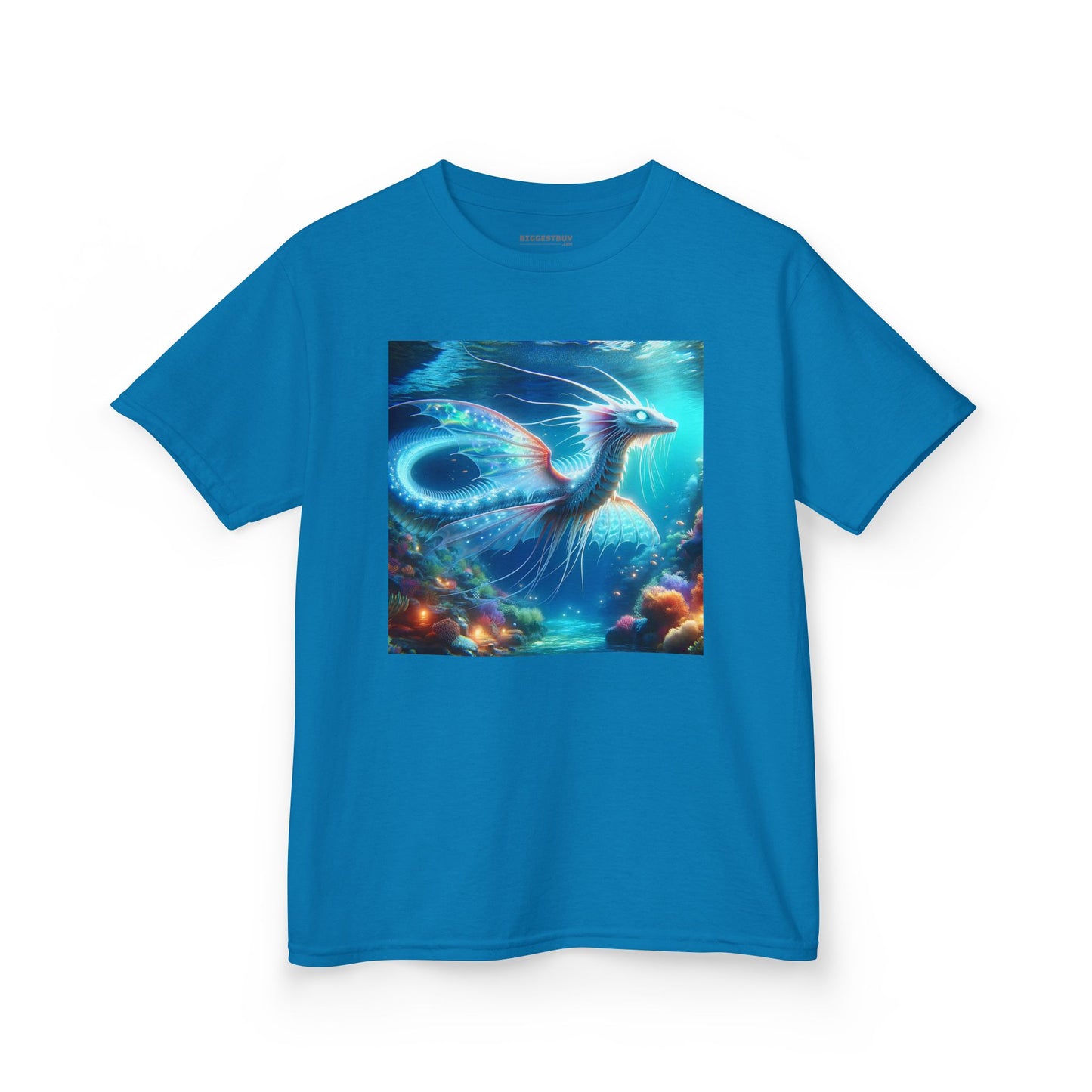 T-Shirt | Koszulka dziecięca | Ciężka bawełna | Mitologia morska | Ryujin | Smok wodny