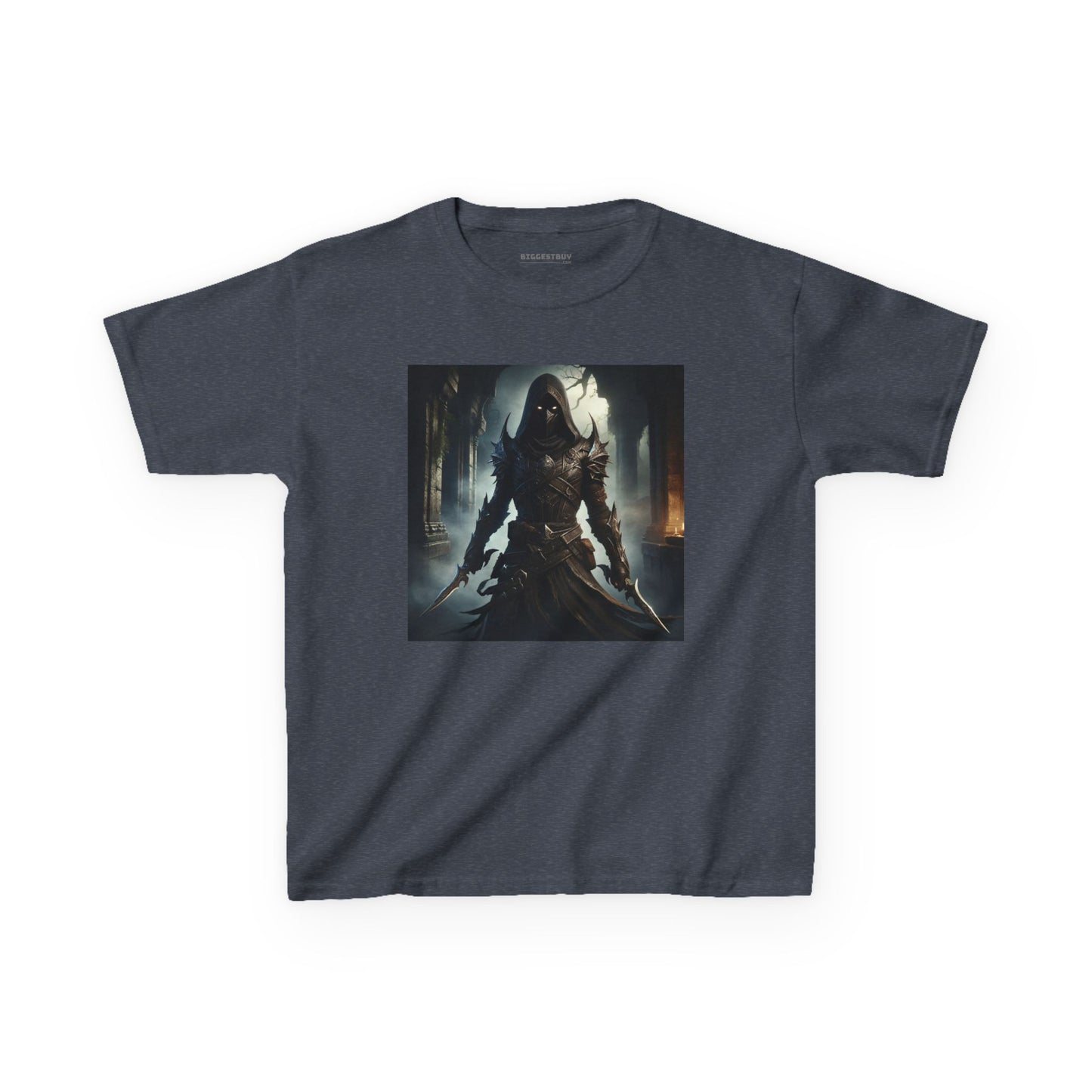 เสื้อยืด | เสื้อยืดเด็ก | ผ้าฝ้ายเนื้อหนา | จอมนักฆ่าเงามืด | นักล่าวิญญาณ