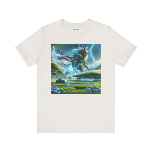 T-Shirt | Unisex | Jersey Tee | Short Sleeve | Techno-Fantasy | Electric Kirin