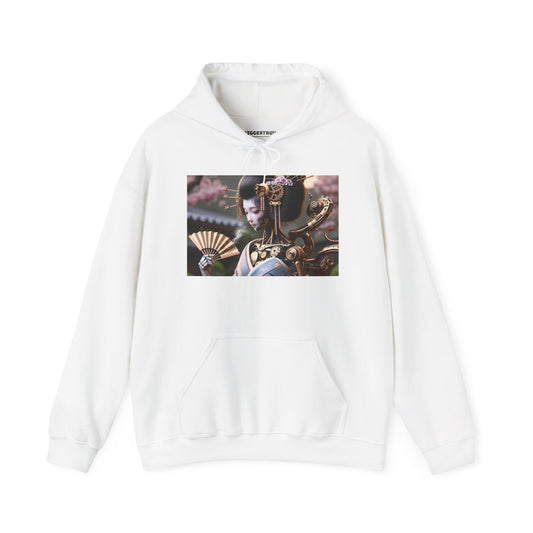Kapuzenpullover | Unisex | Kapuzen-Sweatshirt | Schwere Mischung | Steampunk | Cyberpunk | Geisha