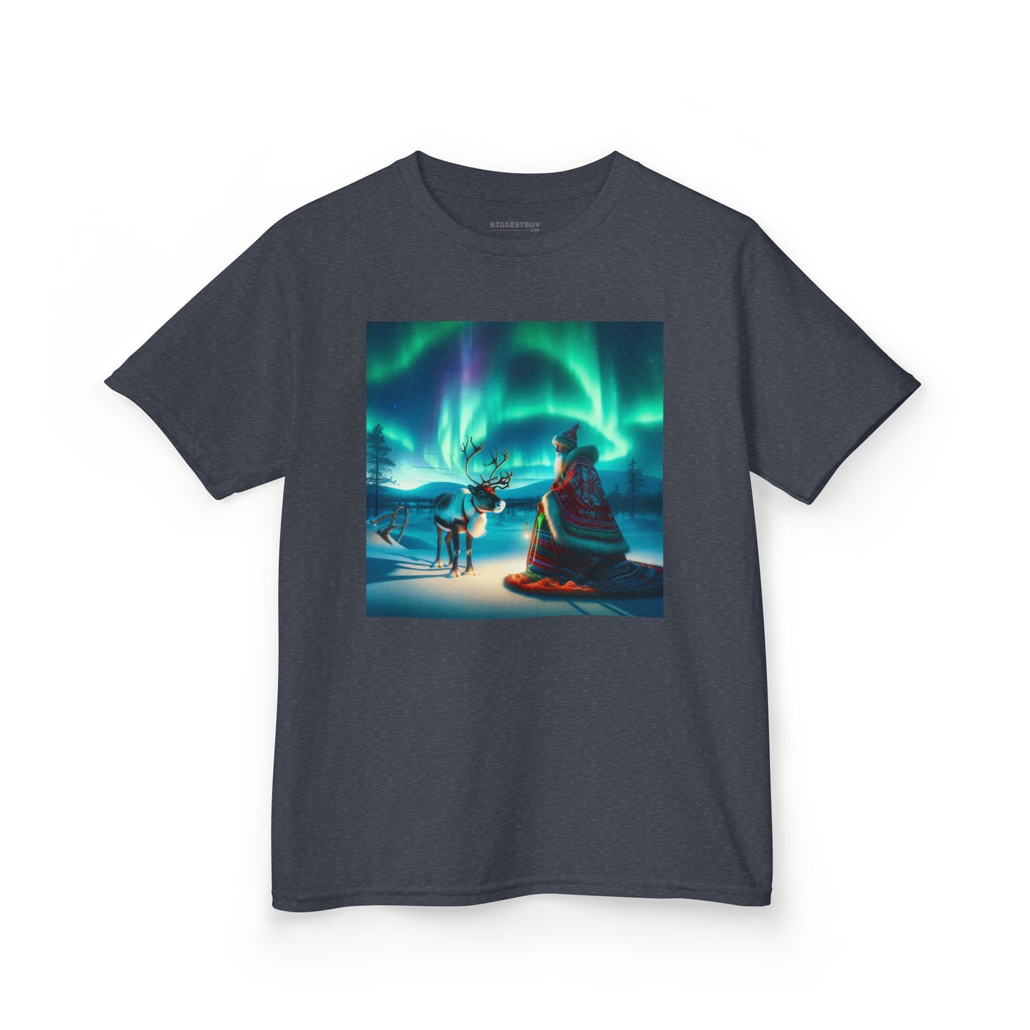 Camiseta | Camiseta Infantil | Algodão Pesado | Misticismo Nórdico | Xamã Sami