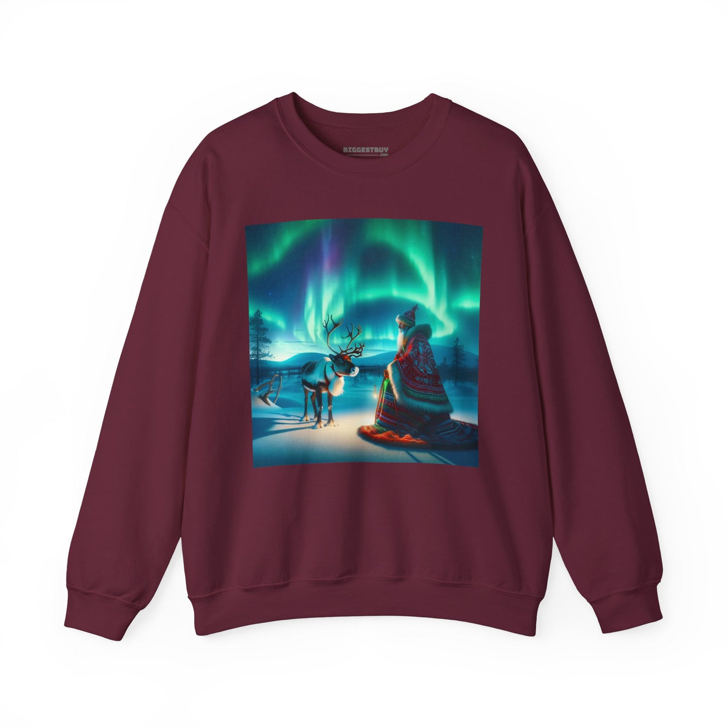 Bluza dresowa | Unisex | Okrągły dekolt | Gruba mieszanka | Szamanizm Polarny | Wizja Saamów