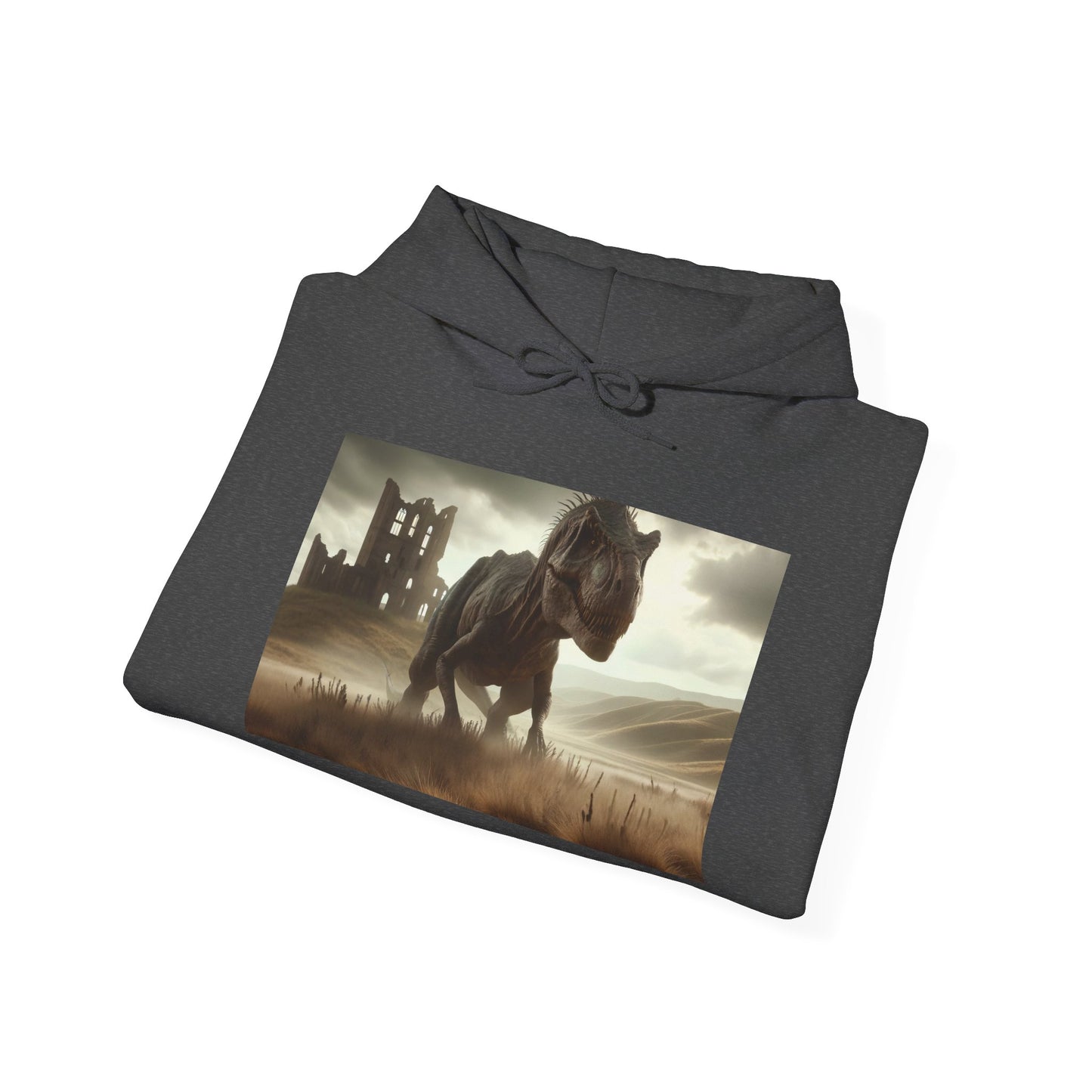 Felpa con cappuccio | Unisex | Felpa con cappuccio | Misto pesante | Paleofinzione | Dinosauri Preistorici | T-Rex