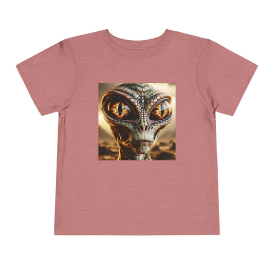T-shirt | Maglietta per bambini piccoli | Manica corta | Alieno Rettiloide | Fantascienza | Extraterrestre