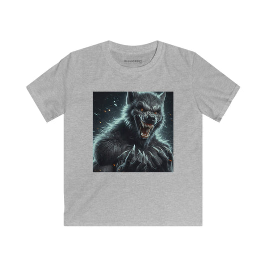 T-Shirt | Kinder-T-Shirt | Softstyle | Werwolf-Fantasie | Dunkle Bestie