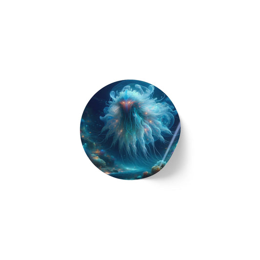 Stickerlabelrol | Rond | Kosmische Horror | Abyssale Medusa