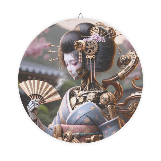 Skilt | Tre | Steampunk | Cyberpunk | Geisha