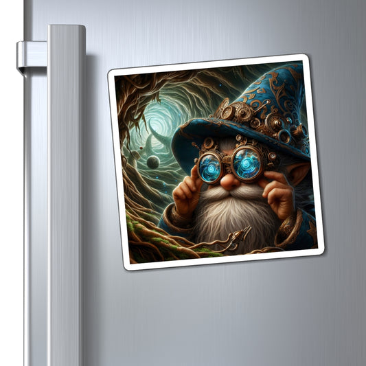 Mıknatıs | Vinil | Steampunk Fantezi | Cüce Büyücü | Portre