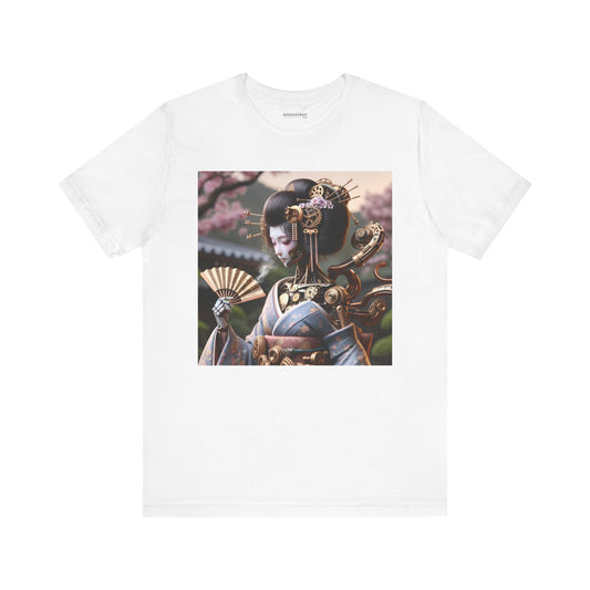 T-skjorte | Unisex | Jersey-T-skjorte | Kort erme | Steampunk | Cyberpunk | Geisha