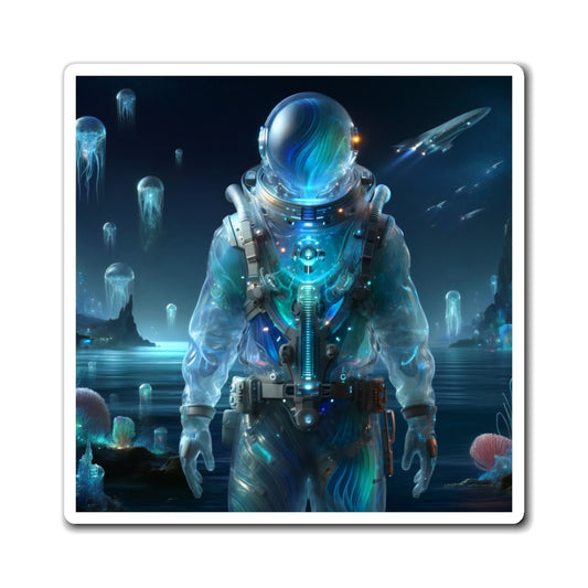 Magnet | Vinyl | Weltraum-Biolumineszenz | Astronaut