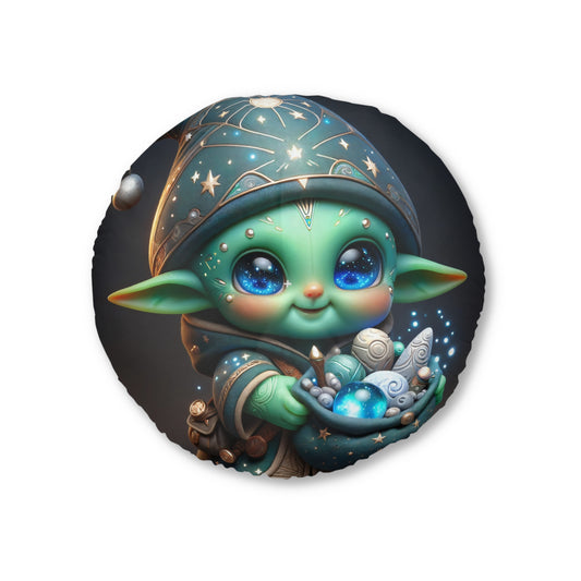 Kussen | Vloerkussen | Getuft | Rond | Kosmische Folklore | Goblin Figurine