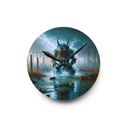 Wandklok | Acryl | Rond of vierkant | Noordse Elektrische Horror | Jötunn