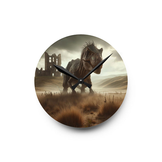 دیوار گھڑی | ایکریلک | گول یا مربع | ما قبل تاریخی فینٹسی | ٹی-ریکس