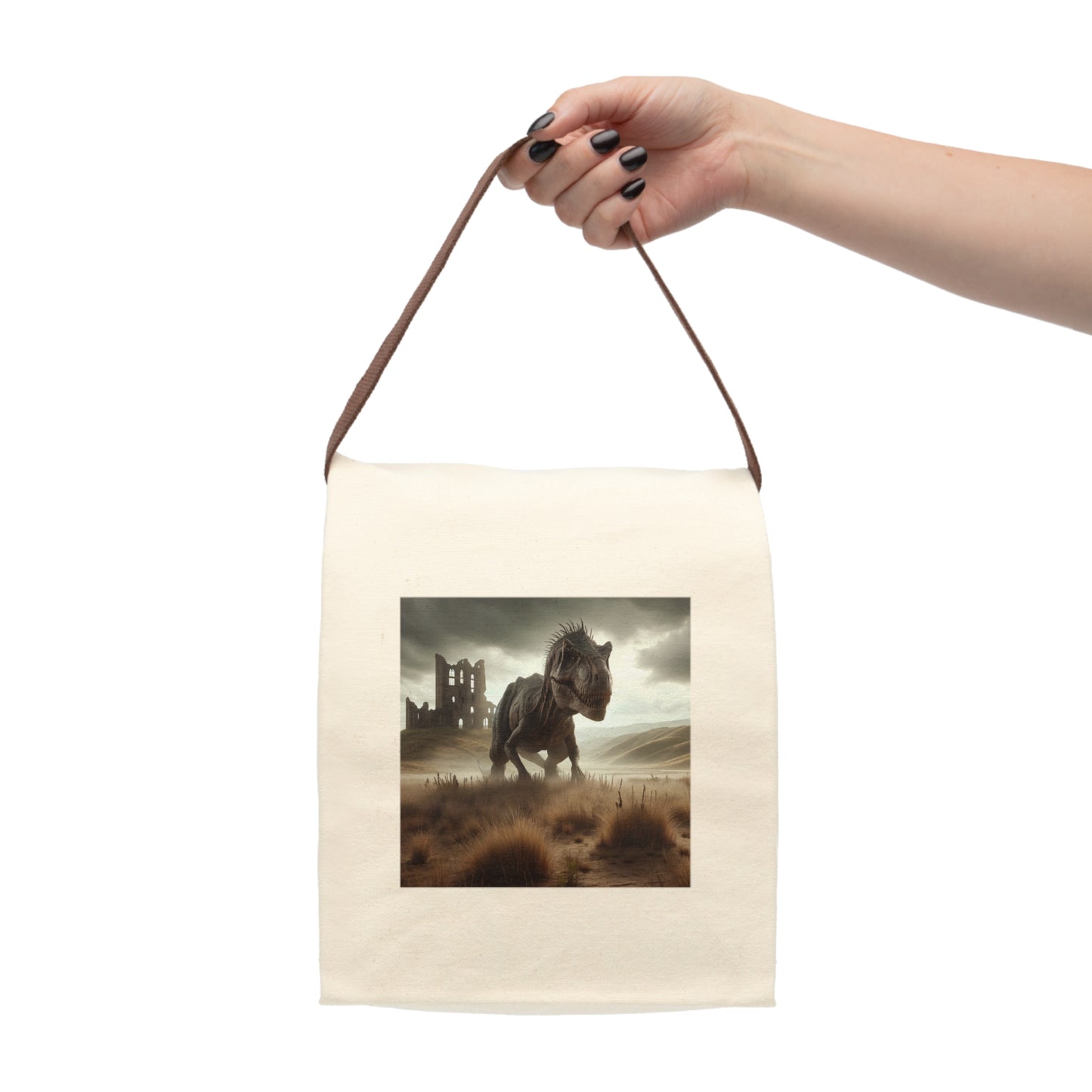 Bolsa de almuerzo | Lona | Con correa | Ficción prehistórica | T-Rex