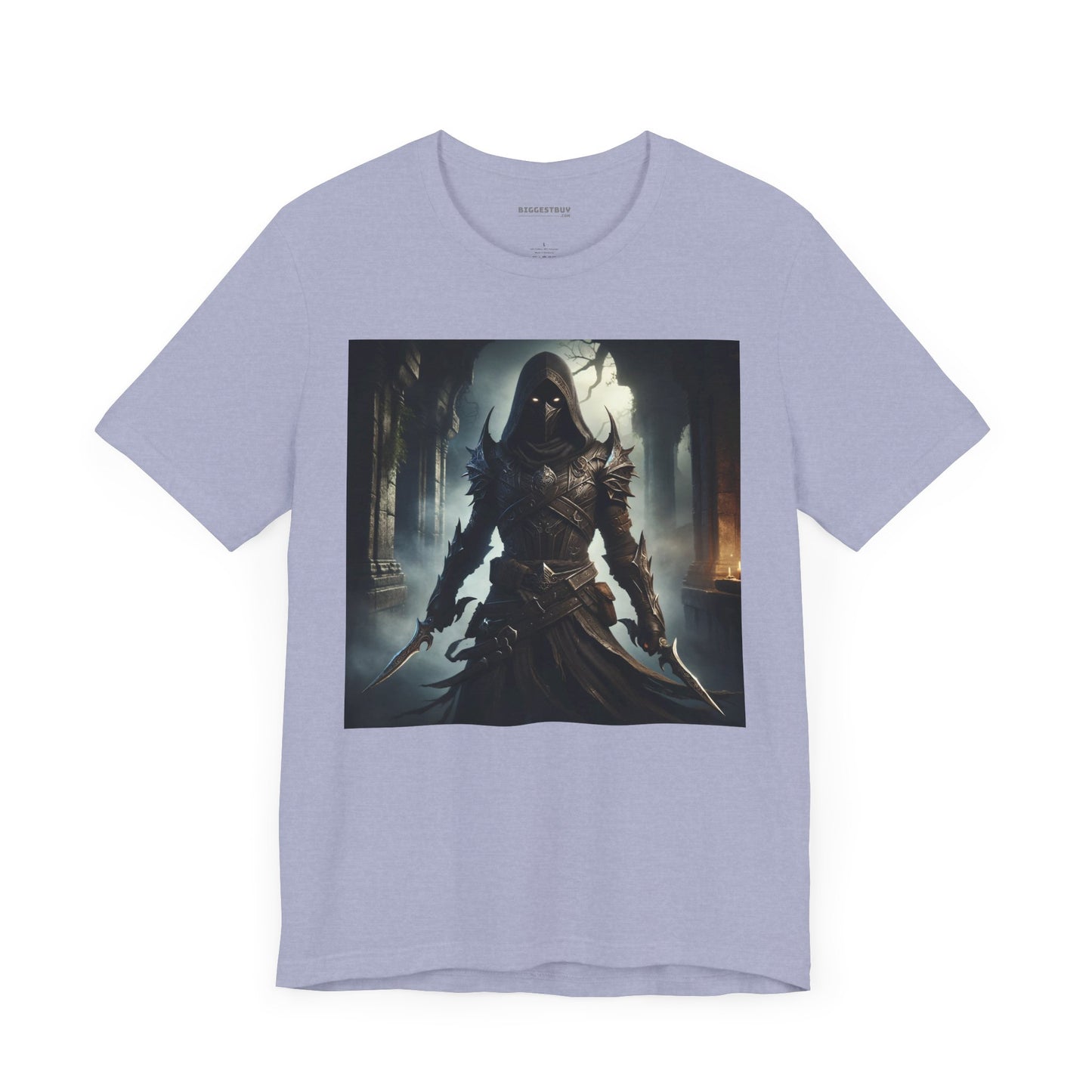 เสื้อยืด | ยูนิเซ็กส์ | เสื้อยืดเจอร์ซีย์ | แขนสั้น | จอมนักฆ่าเงามืด | นักล่าวิญญาณ