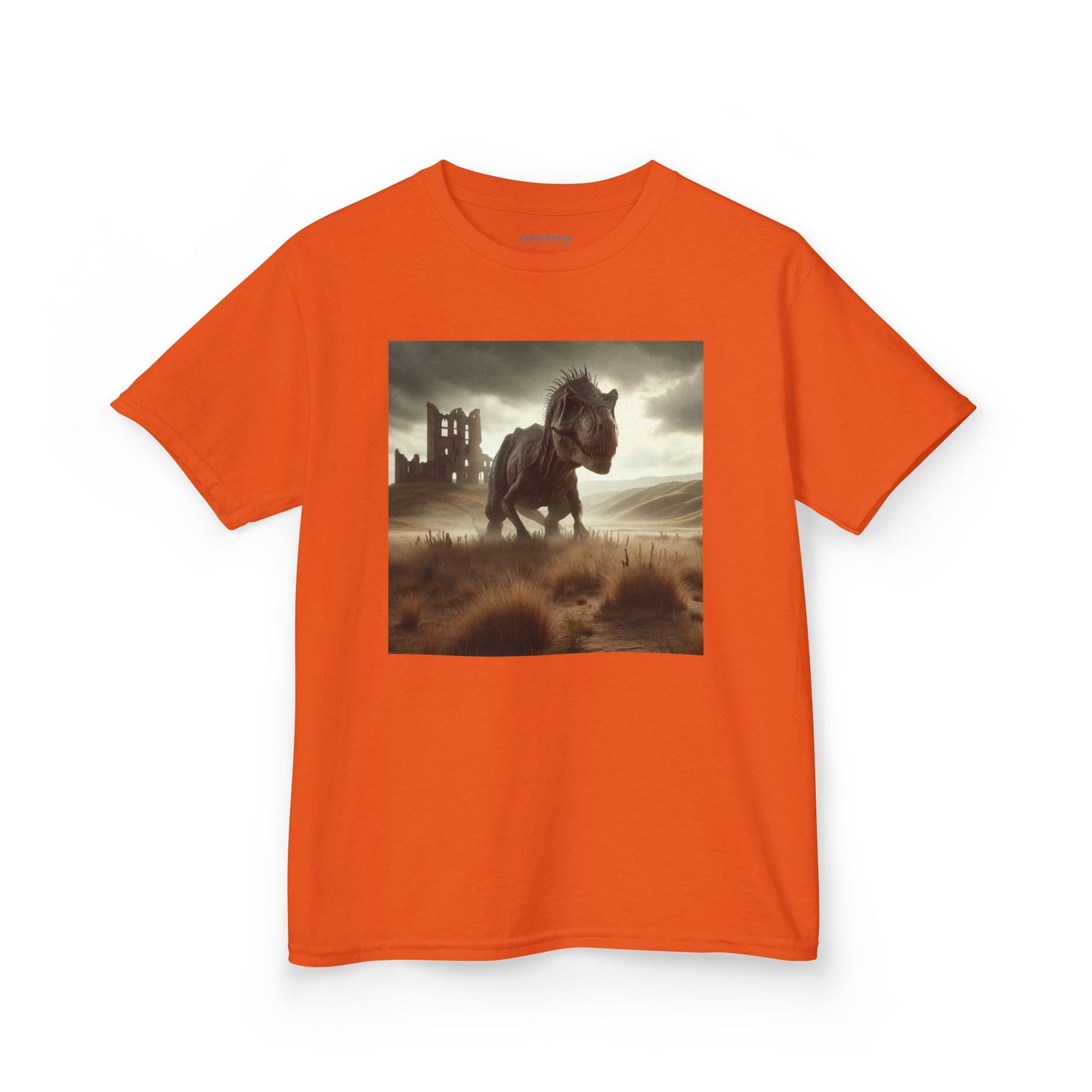 Camiseta | Camiseta Infantil | Algodão Pesado | Ficção Dinossáurica | T-Rex Ancestral