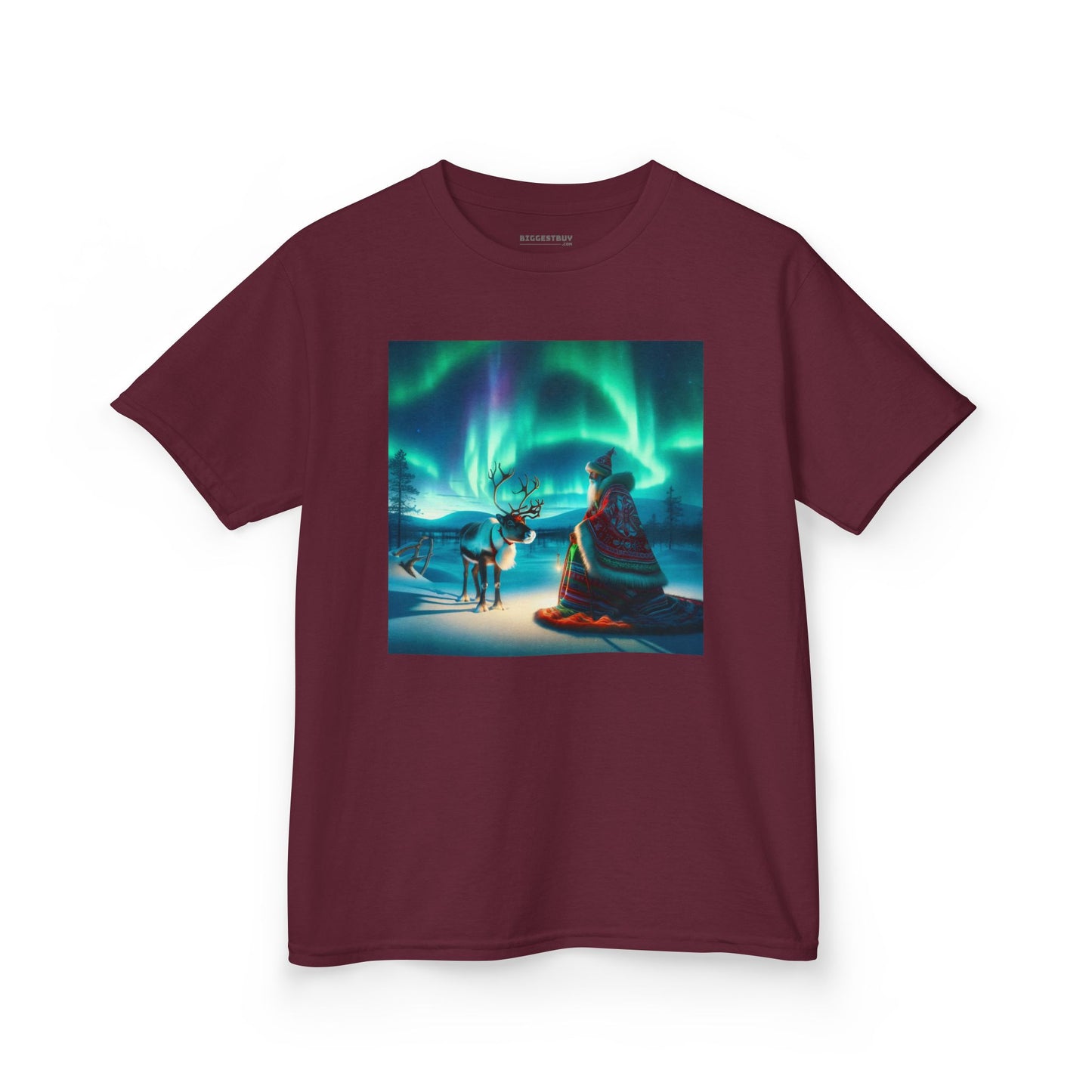 Camiseta | Camiseta Infantil | Algodão Pesado | Misticismo Nórdico | Xamã Sami