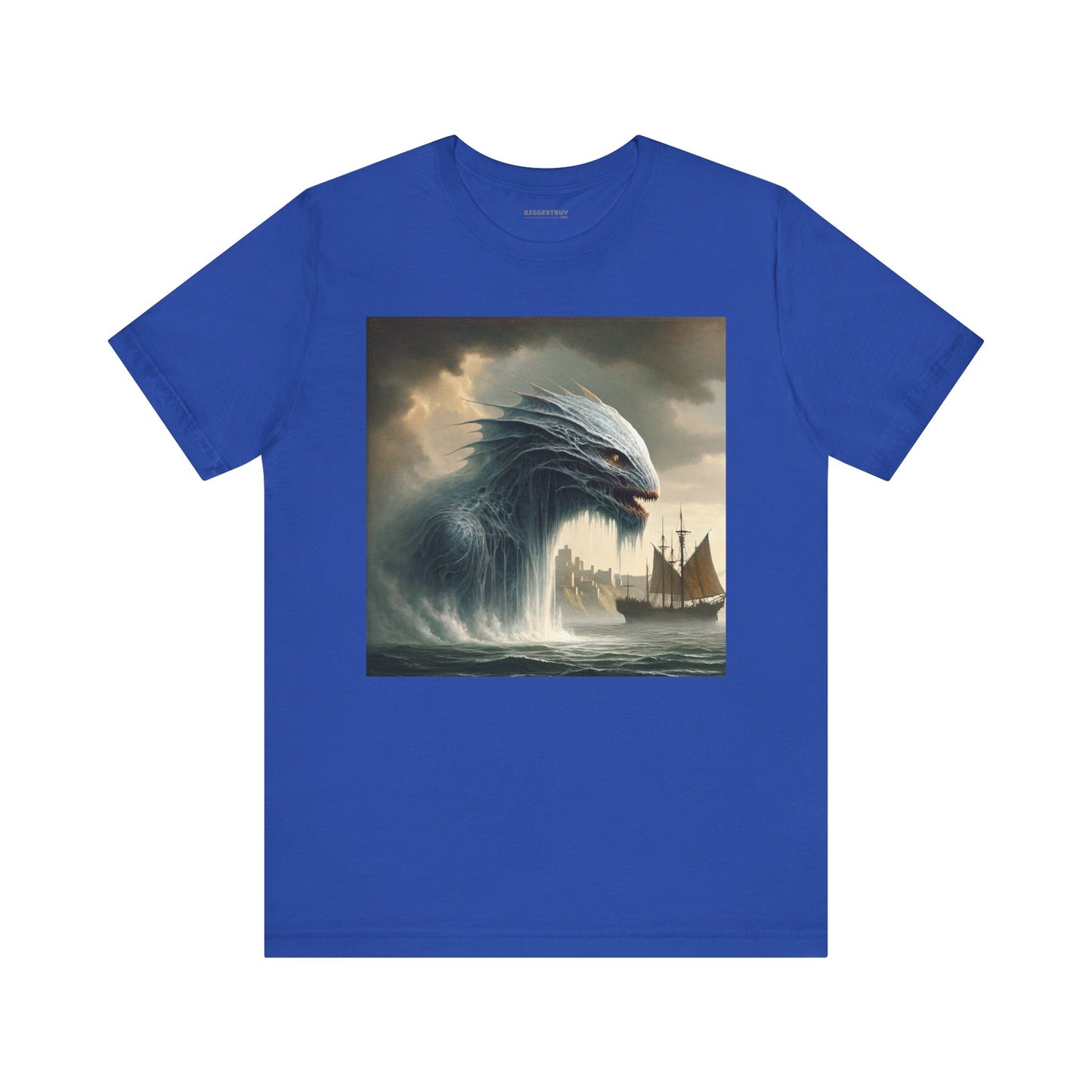 T-shirt | Unisex | Maglietta in jersey | Manica corta | Mitologia Nordica | Jörmungandr | Serpente Marino