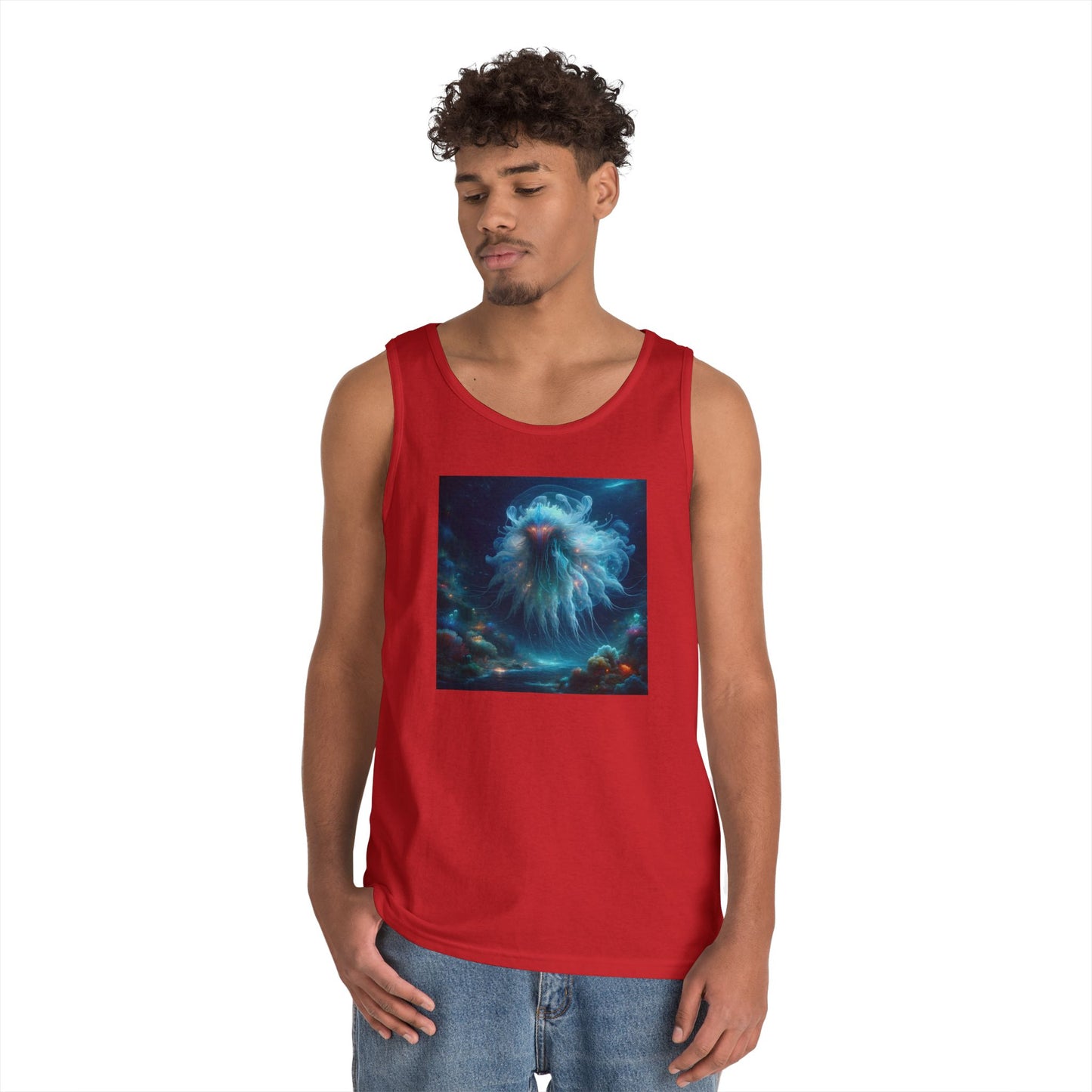 Tanktopp | Unisex | Kraftig bomull | Kosmisk Skrekk | Dyphavsvesen