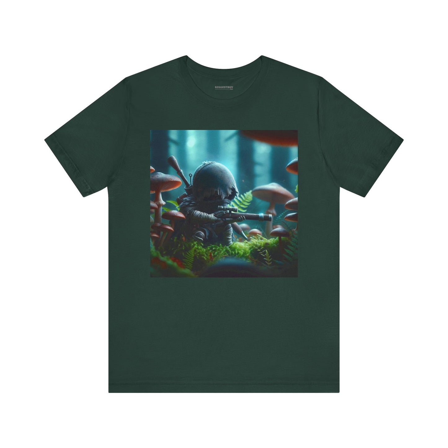 Tシャツ | ユニセックス | ジャージーTシャツ | 半袖 | バイオパンク | ミニチュア戦士 | 幻想的森