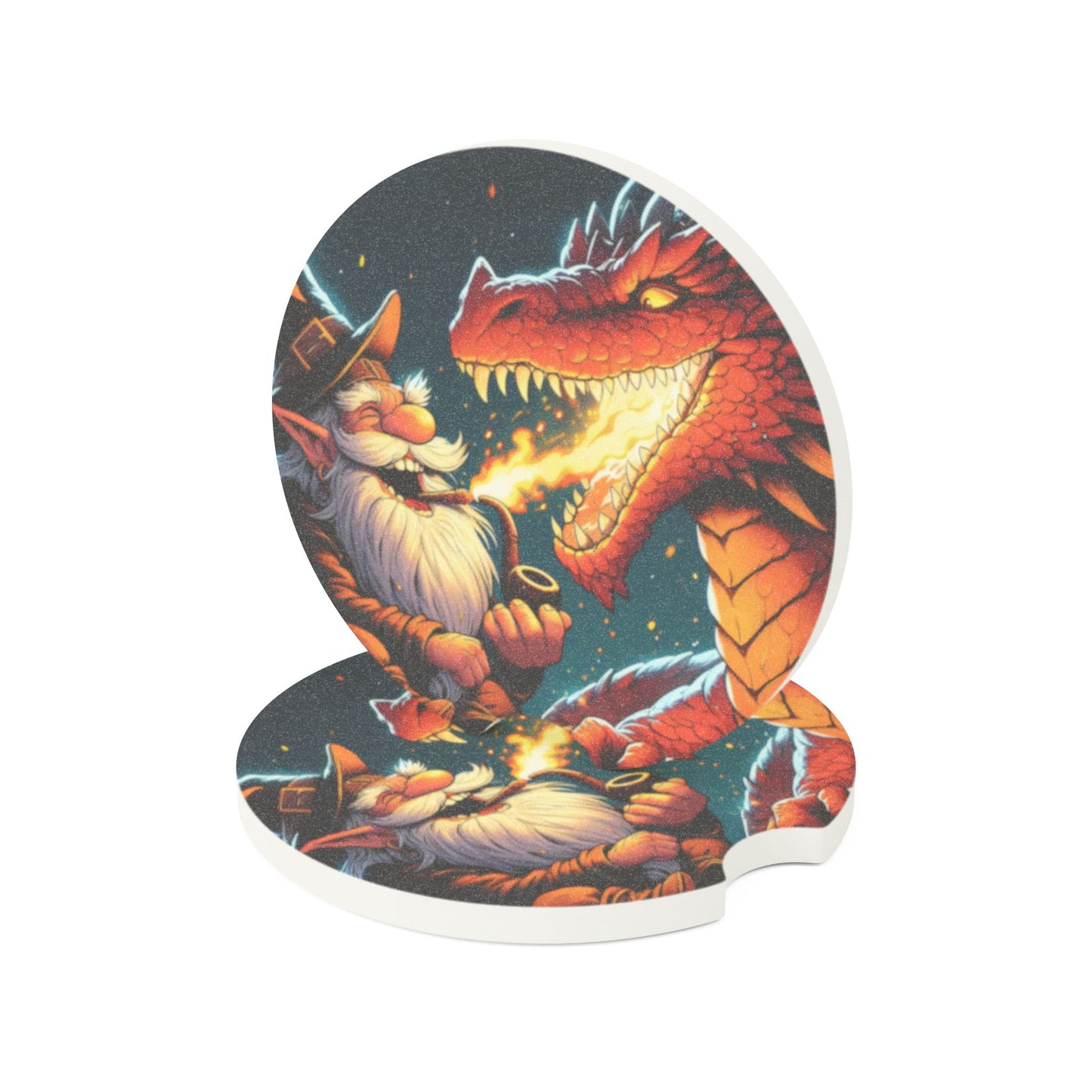 قاعدة أكواب | قاعدة أكواب للسيارة | حجر الصابون | خيال الساحر والتنين | مواجهة سحرية