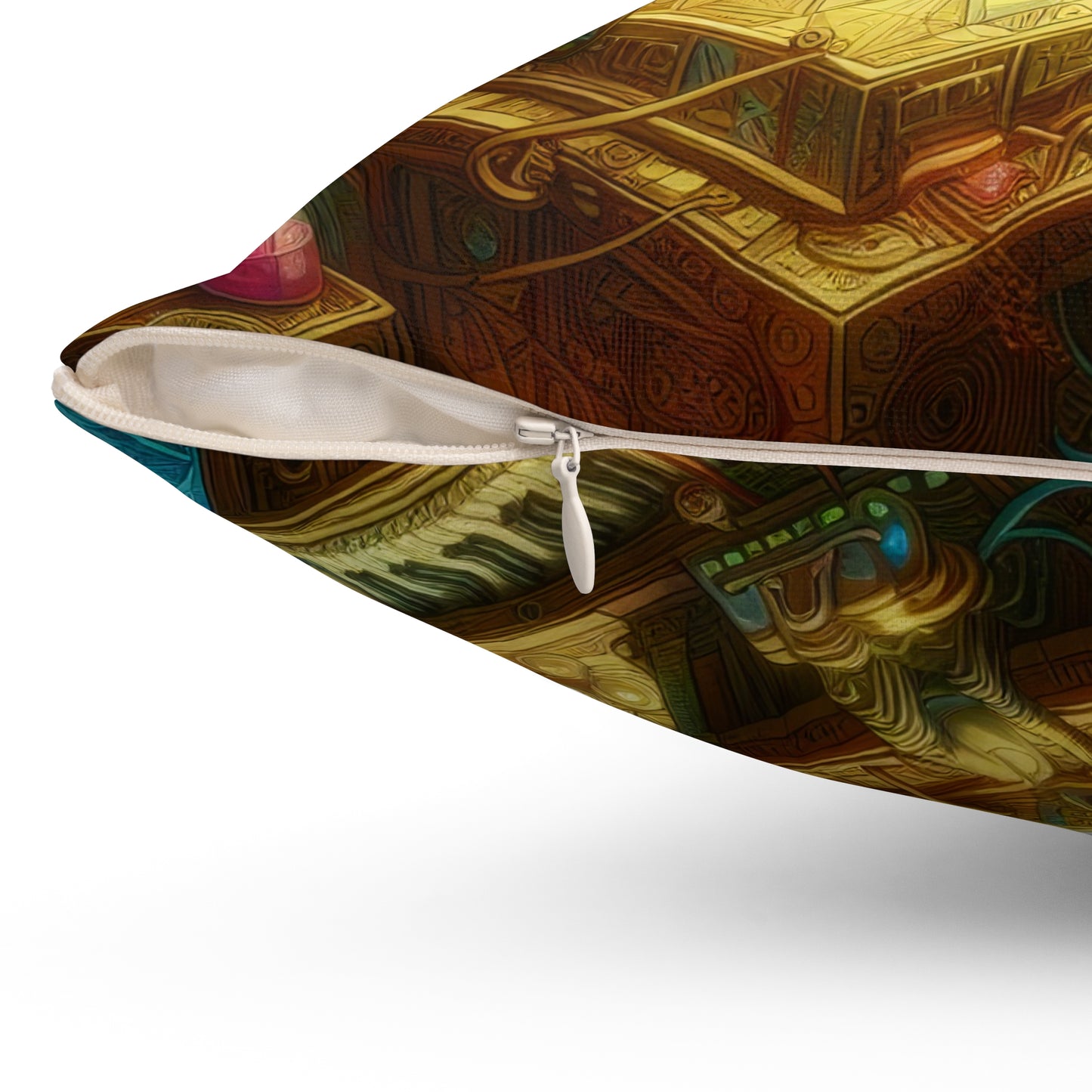 Kussen | Polyester | Vierkant | Mystieke Elementen | Sylph Puzzel