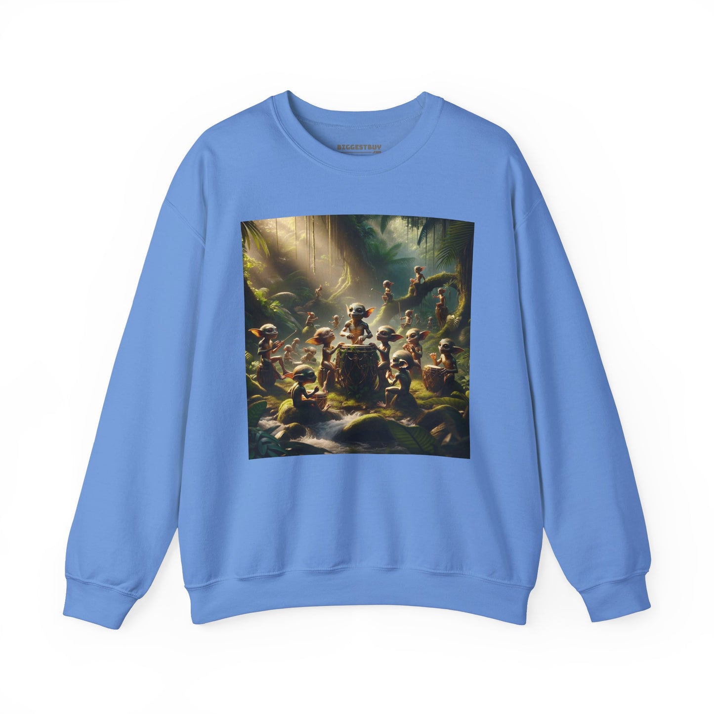 เสื้อสเวตเตอร์ | ยูนิเซ็กส์ | คอกลม | ผ้าผสมเนื้อหนา | แฟนตาซีป่า | วิถีธรรมชาติ | ภูตน้อย