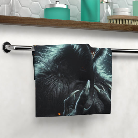 Towel | Face Towel | Dark Fantasy | Lycanthrope | Werewolf