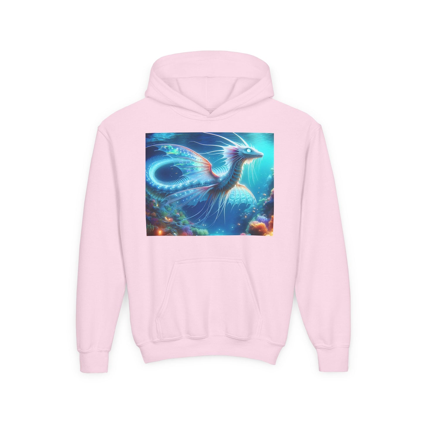 Bluza dresowa | Młodzieżowa | Z kapturem | Gruba mieszanka | Mitologia morska | Ryujin | Smok wodny