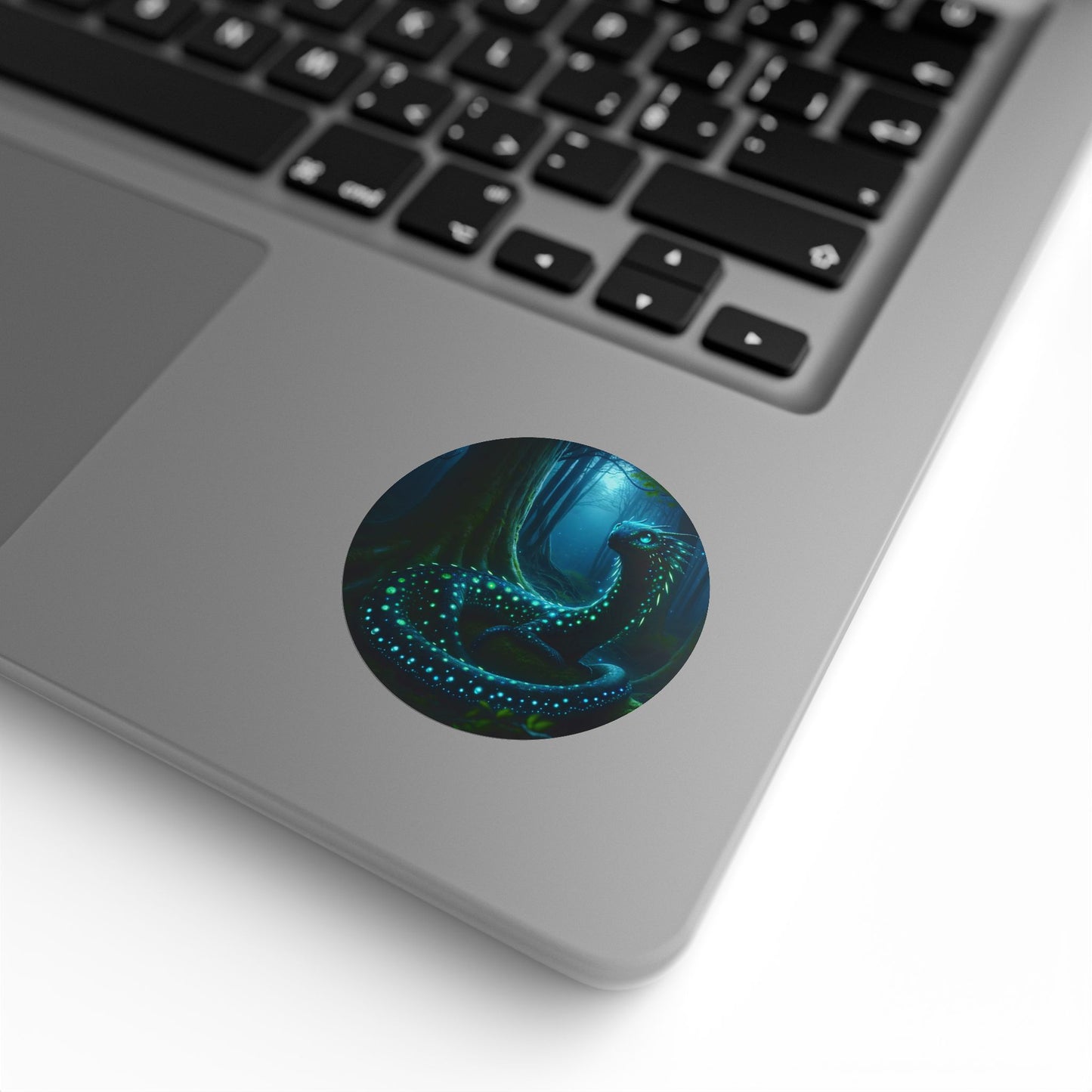 لفة ملصقات | دائرية | تنين الغابة المضيء | حارس الأشجار