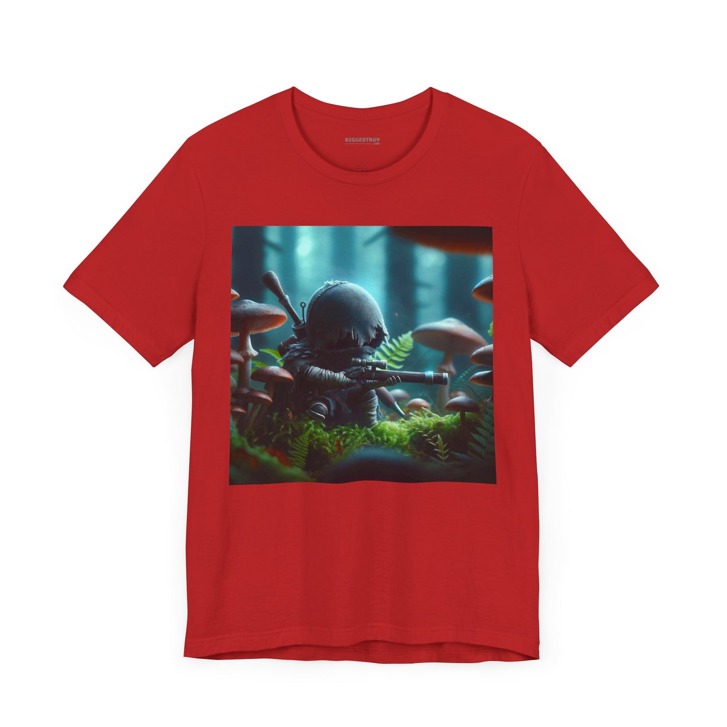 Tシャツ | ユニセックス | ジャージーTシャツ | 半袖 | バイオパンク | ミニチュア戦士 | 幻想的森