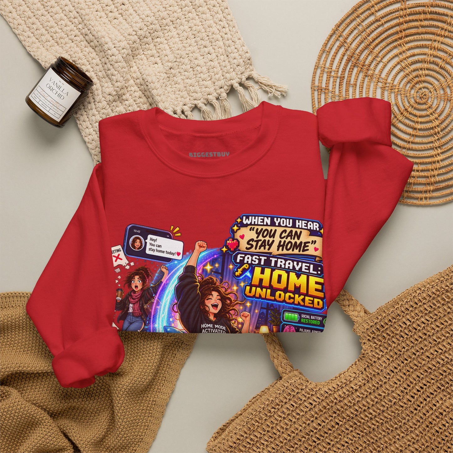 Quarantine Vibe - Crewneck Sweatshirt