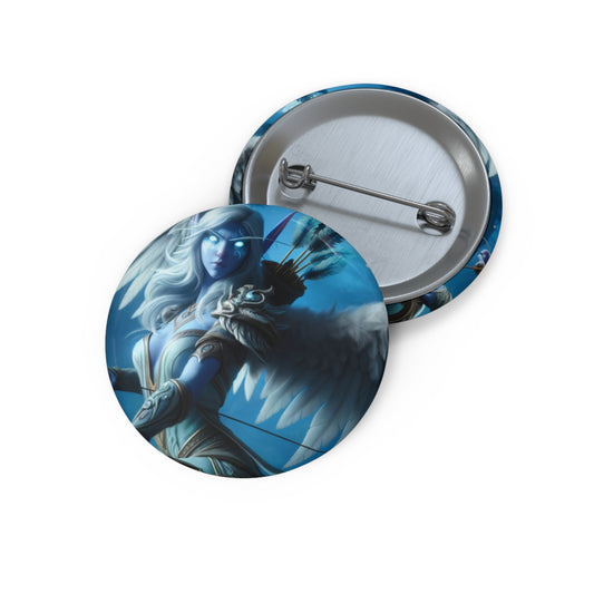 Button | Pin Button | Pin-Back | Celestial Fantasy | Angel Archer