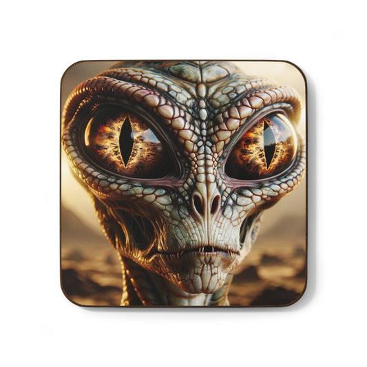 Sottobicchiere | Pannello di fibra a densità elevata | Alieno Rettiloide | Fantascienza | Extraterrestre