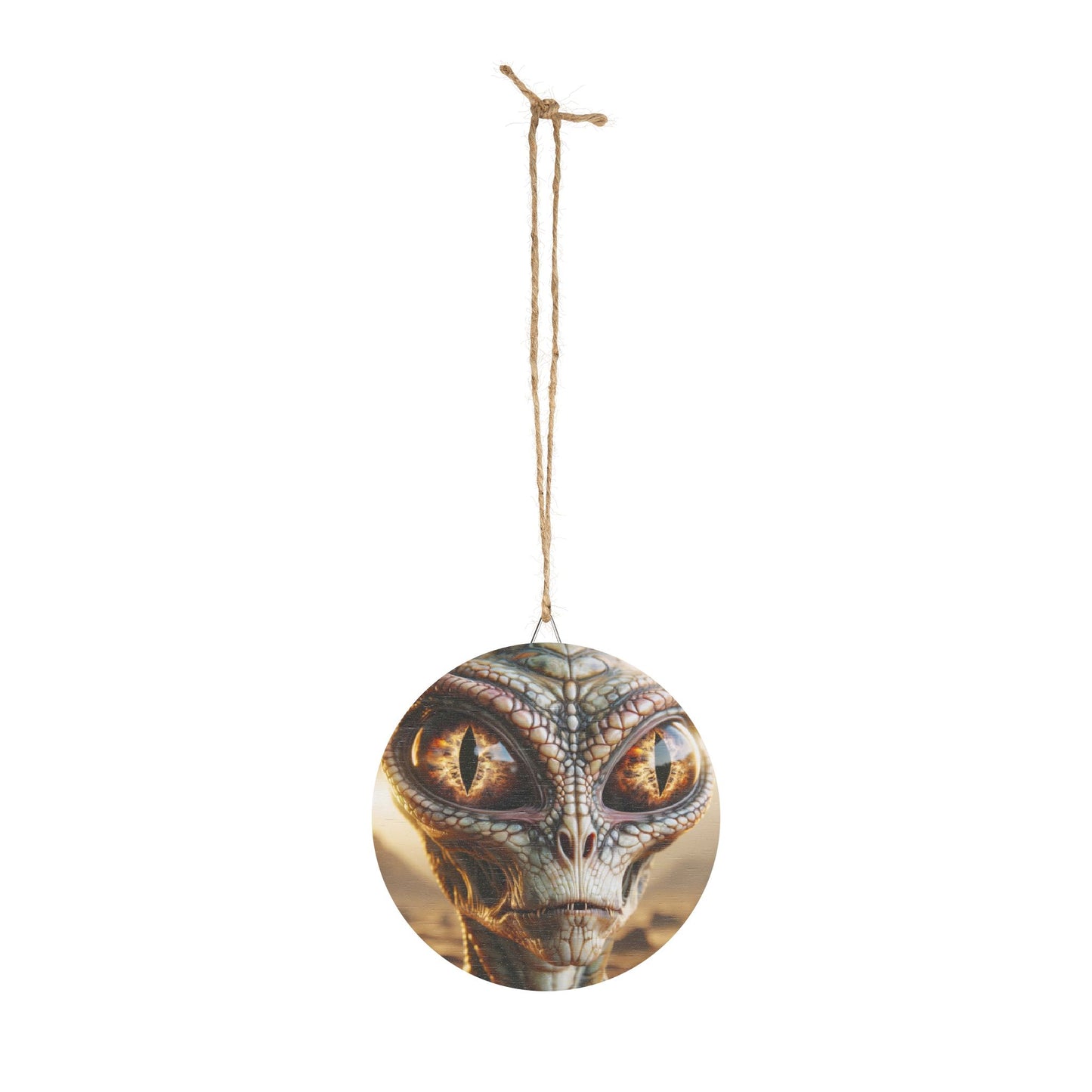 لافتة | خشبية | خيال علمي رپتويدي | وجه الفضائي