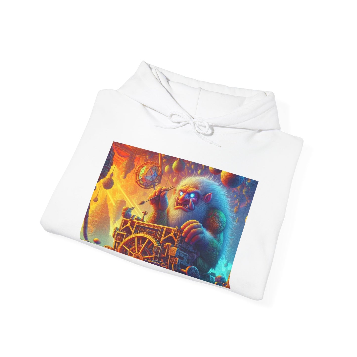 Bluza z kapturem | Unisex | Bluza dresowa z kapturem | Gruba mieszanka | Mitologia Arktyczna | Mechanik Lodu