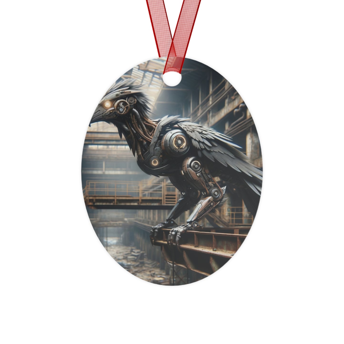 Ornament | Metaal | Steampunk | Klokwerk Mechanica | Raaf