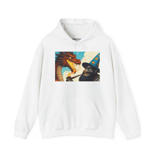 ہوڈی | یونیسیکس | ہڈڈ سویٹ شرٹ | ہیوی بلینڈ | قدیم جادو | ایلیمنٹل جنگ | ڈریگن