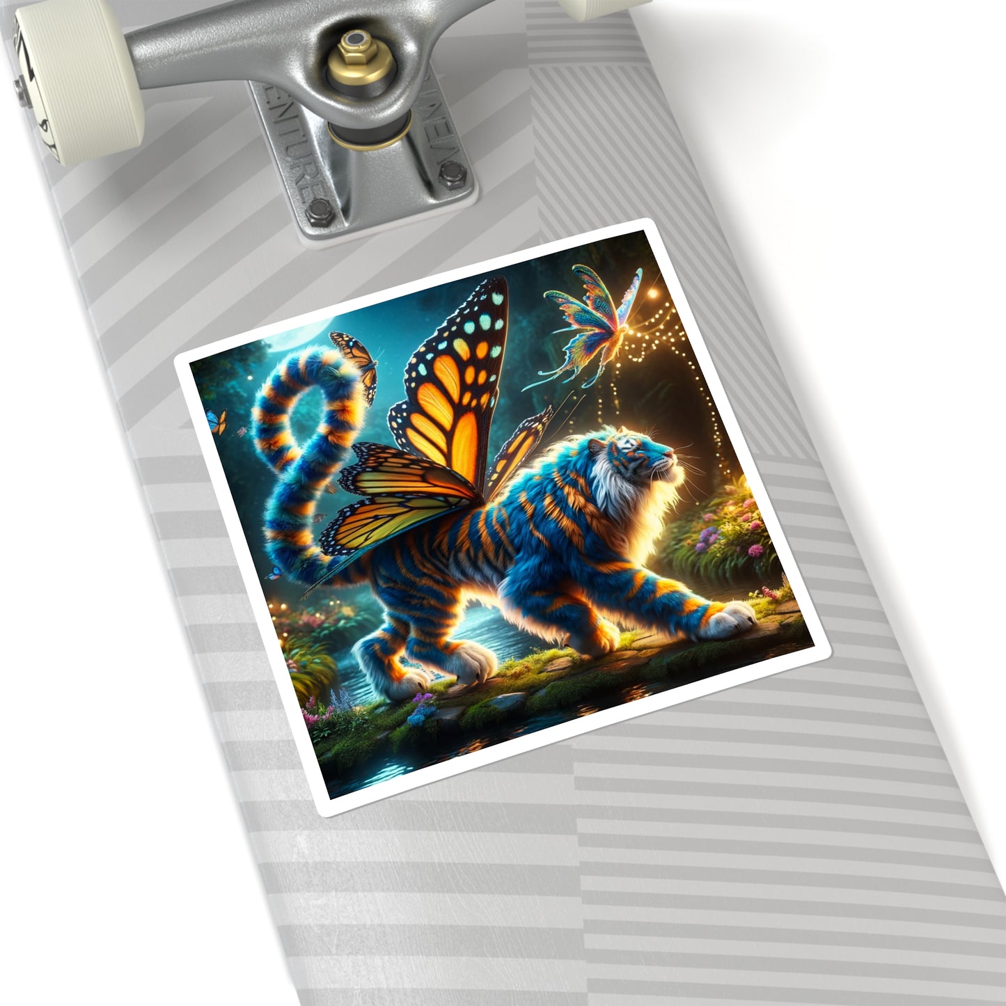 سٹیکر | مربع | سحری جانور | فینٹیزی جادوئی | شیر پروانہ