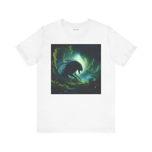 T-skjorte | Unisex | Jersey-T-skjorte | Kort erme | Bioluminescent Sci-Fi | Predator