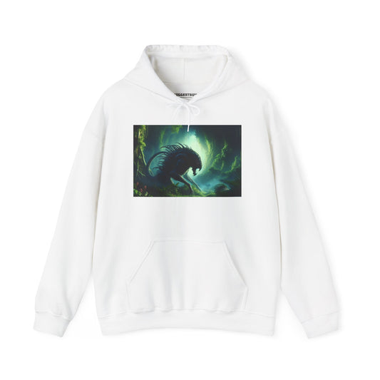 Hettegenser | Unisex | Hettegenser | Kraftig blanding | Bioluminescent Sci-Fi | Predator