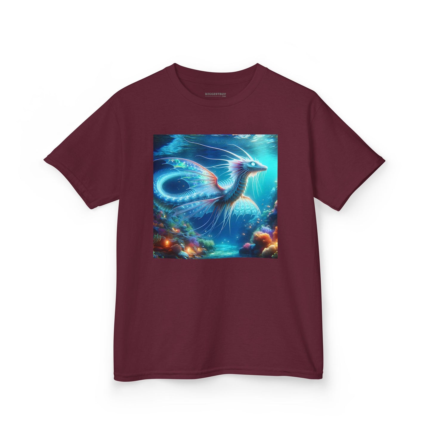 T-Shirt | Koszulka dziecięca | Ciężka bawełna | Mitologia morska | Ryujin | Smok wodny
