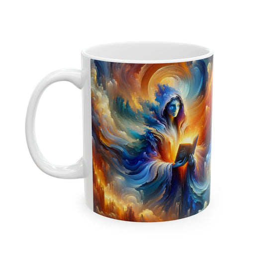 Mug | Ceramic | White | Cosmic Fantasy | Arcane Magic | Spellcaster