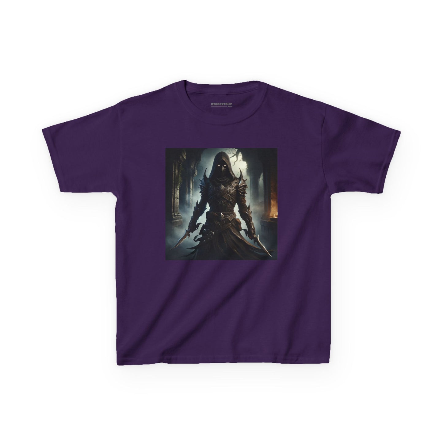 เสื้อยืด | เสื้อยืดเด็ก | ผ้าฝ้ายเนื้อหนา | จอมนักฆ่าเงามืด | นักล่าวิญญาณ