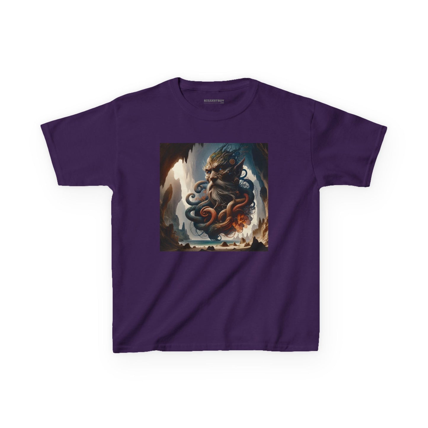 Camiseta | Camiseta Infantil | Algodão Pesado | Mitologia Marinha | Deus do Mar
