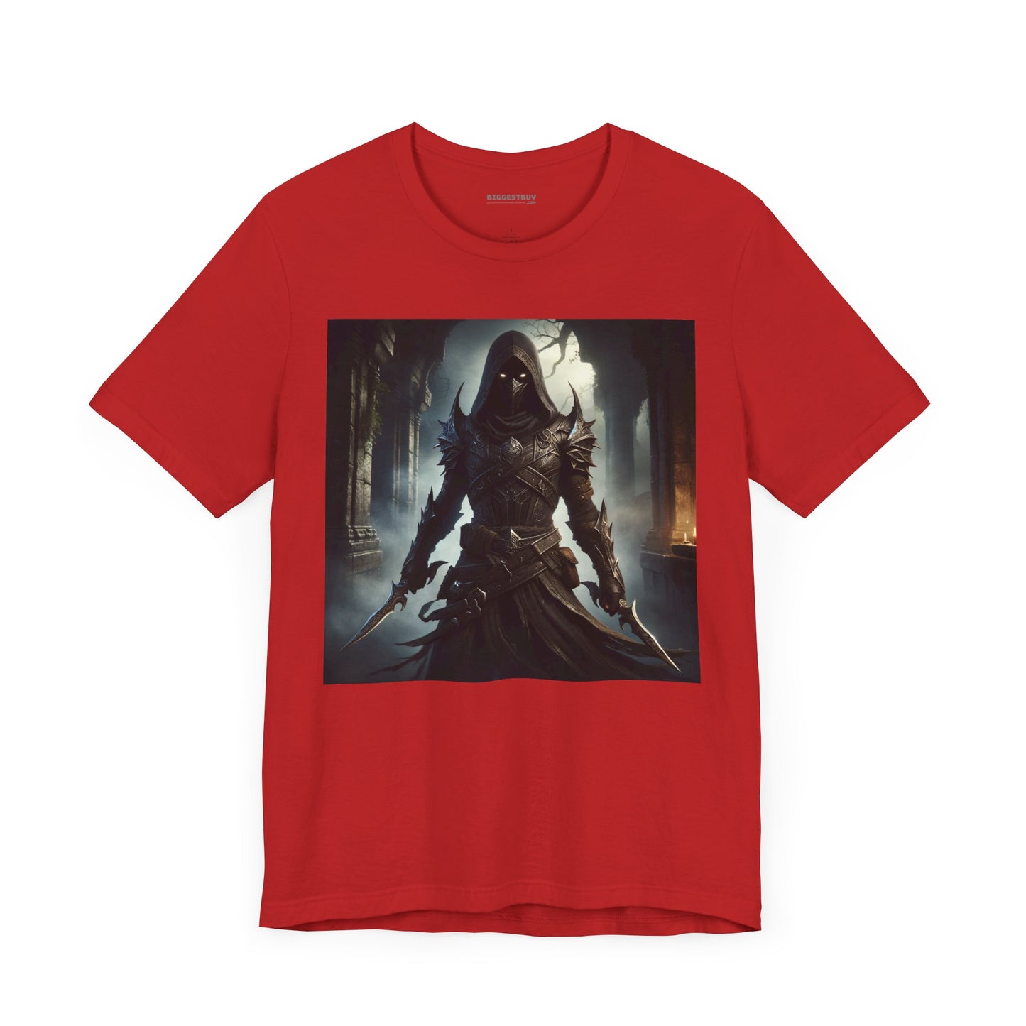 เสื้อยืด | ยูนิเซ็กส์ | เสื้อยืดเจอร์ซีย์ | แขนสั้น | จอมนักฆ่าเงามืด | นักล่าวิญญาณ