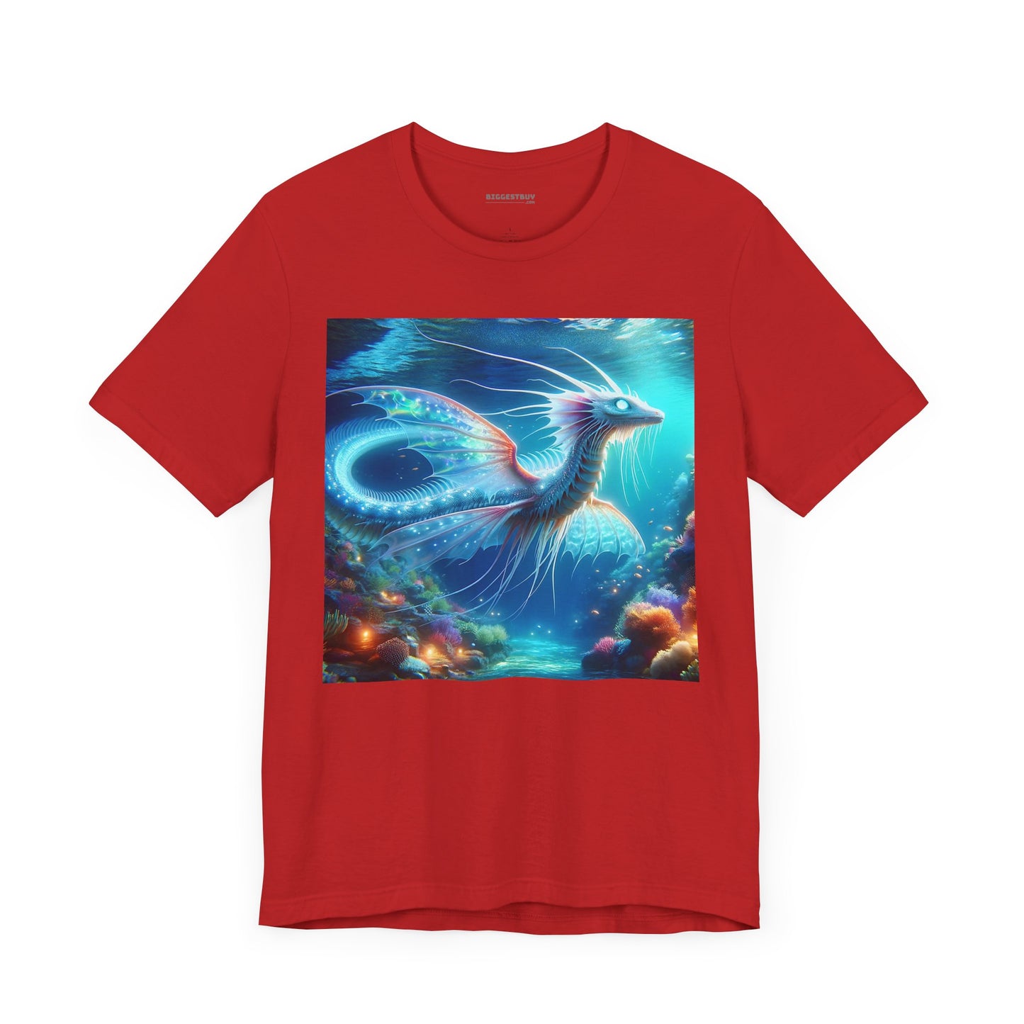 T-shirt | Unisex | Maglietta in jersey | Manica corta | Mitologia Acquatica | Drago Marino